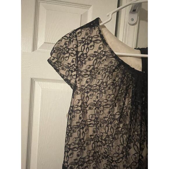 Chelsea Rose Black and Beige Dress Size 4 - Picture 5 of 6